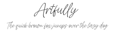 Artfully by Niskala Huruf — Script Handwritten Font — thumbnail 1