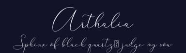 Arthalia by Sarif Letter — Script Handwritten Font — thumbnail 2