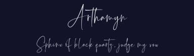 Arthamyn by RantautypeStudio — Script Handwritten Font — thumbnail 2