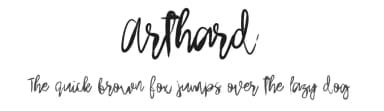 Arthard by Mr. Typeman — Script Handwritten Font — thumbnail 1