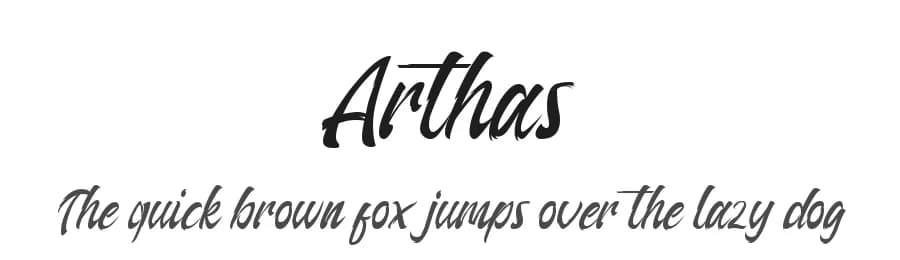 Arthas by Typotopia Studio — Script Handwritten Font