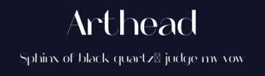 Arthead by Headfonts — Sans Serif Font — thumbnail 2