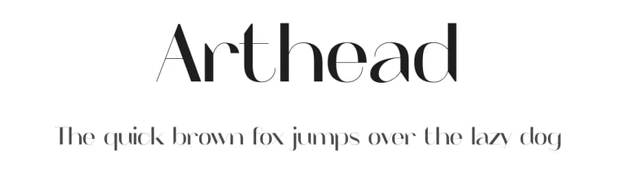 Arthead by Headfonts — Sans Serif Font