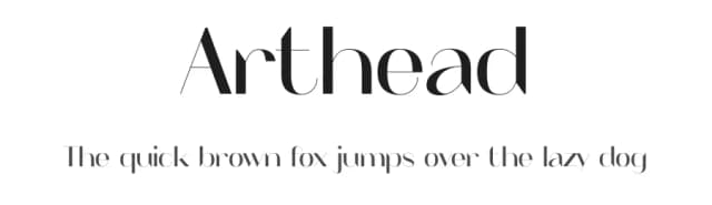 Arthead by Headfonts — Sans Serif Font