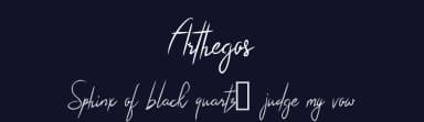 Arthegos by Digital Typeface Studio — Script Handwritten Font — thumbnail 2