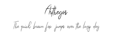 Arthegos by Digital Typeface Studio — Script Handwritten Font — thumbnail 1