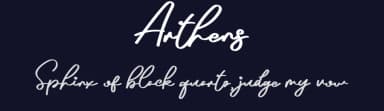 Arthens by Aditya Rezki Apriyadi — Script Handwritten Font — thumbnail 2