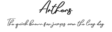 Arthens by Aditya Rezki Apriyadi — Script Handwritten Font — thumbnail 1