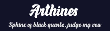 Arthines by Hanzel Space — Script Handwritten Font — thumbnail 2