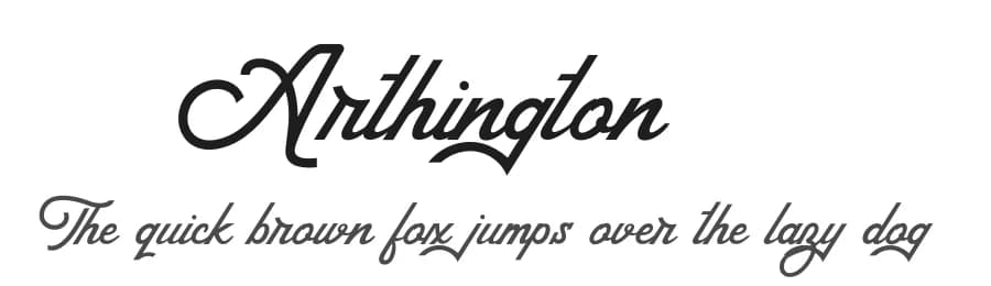 Arthington by Typeline Studio — Script Handwritten Font