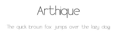 Arthique by SheillaType — Sans Serif Font — thumbnail 1