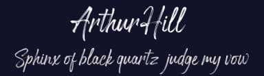 Arthur Hill by Bagas Ardiatma — Script Handwritten Font — thumbnail 2