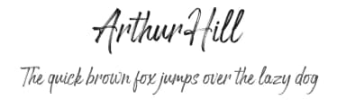 Arthur Hill by Bagas Ardiatma — Script Handwritten Font — thumbnail 1