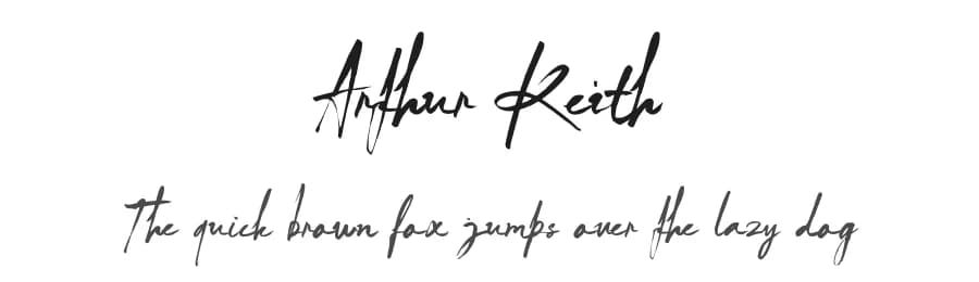 Arthur Keith by DLetters.Std — Script Handwritten Font — preview 1