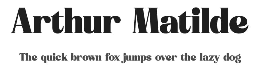 Arthur Matilde by Letterena Studios — Serif Font