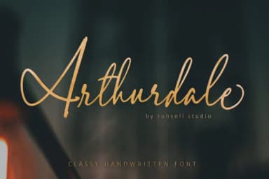 Arthurdale Font by Runsell Graphic — Script Handwritten Font — thumbnail 1