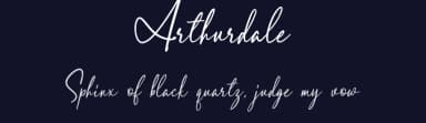 Arthurdale by Runsell Studio — Script Handwritten Font — thumbnail 2
