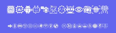 Artificial Intelligence by Glyphcraft — Dingbats Font — thumbnail 3