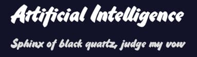Artificial Intelligence by Måns Grebäck — Script Handwritten Font — thumbnail 2