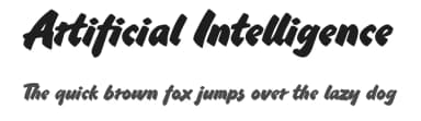 Artificial Intelligence by Måns Grebäck — Script Handwritten Font — thumbnail 1