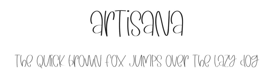 Artisana by Qaratype2 — Script Handwritten Font