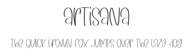 Artisana by Qaratype2 — Script Handwritten Font