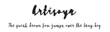 Artisoya by Royaltype — Script Handwritten Font — thumbnail 1