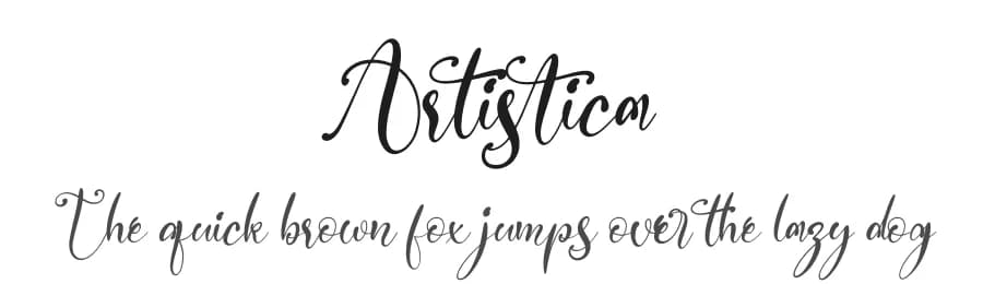 Artistica by Perspectype Studio - Letterena.com — Script Handwritten Font