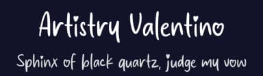 Artistry Valentino by MJType — Script Handwritten Font — thumbnail 2