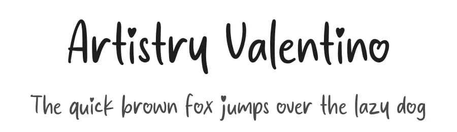 Artistry Valentino by MJType — Script Handwritten Font