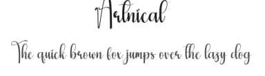 Artnical by Scratchones — Script Handwritten Font — thumbnail 1