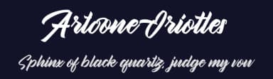 Artoone Oriottes by Ianmikraz — Script Handwritten Font — thumbnail 2