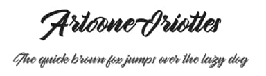 Artoone Oriottes by Ianmikraz — Script Handwritten Font — thumbnail 1