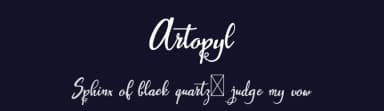 Artopyl by Digital Typeface Studio — Script Handwritten Font — thumbnail 2