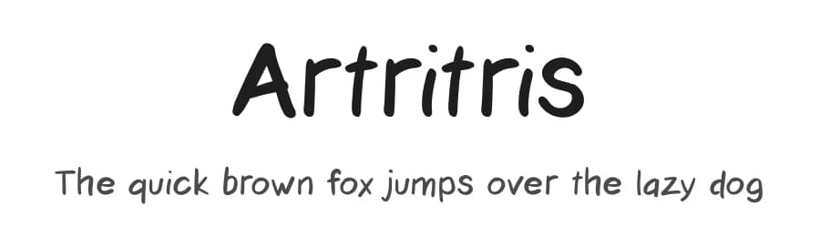 Artritris by César Pena — Script Handwritten Font