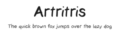 Artritris by César Pena — Script Handwritten Font — thumbnail 1