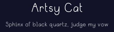 Artsy Cat by Arty Crumbs — Script Handwritten Font — thumbnail 2