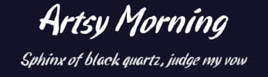 Artsy Morning by Eko Bimantara — Script Handwritten Font — thumbnail 2