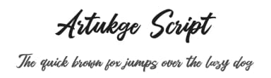 Artukge Script by Tebaltipis Studio — Script Handwritten Font — thumbnail 1