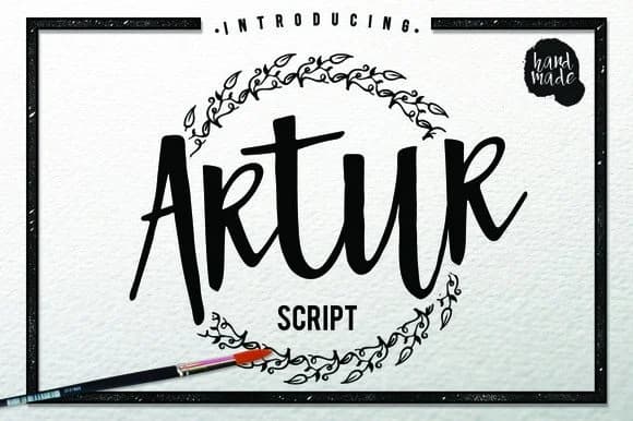 Artur Font by Giemons — Script Handwritten Font