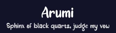 Arumi by twinletter — Script Handwritten Font — thumbnail 2