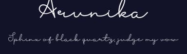 Arunika by Mustofa Nur Sidiq — Script Handwritten Font — thumbnail 2