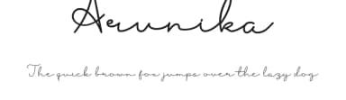 Arunika by Mustofa Nur Sidiq — Script Handwritten Font — thumbnail 1