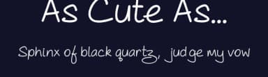 As Cute As... by Steve Gardner — Script Handwritten Font — thumbnail 2