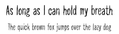 As long as I can hold my breath by Juha Korhonen — Script Handwritten Font — thumbnail 1