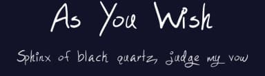 As You Wish by Dismantle Destroy — Script Handwritten Font — thumbnail 2