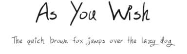 As You Wish by Dismantle Destroy — Script Handwritten Font — thumbnail 1