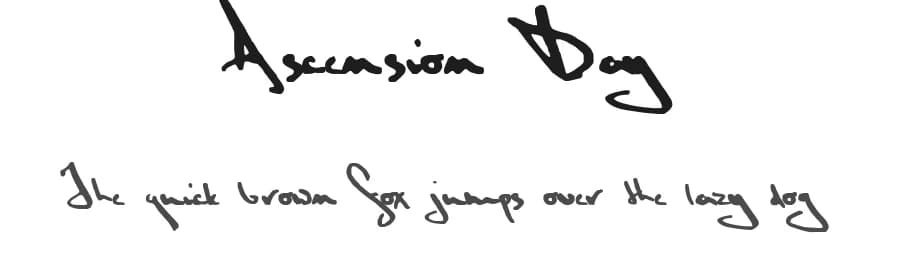 Ascension Day by Joseph M. Pence — Script Handwritten Font — preview 1