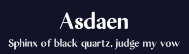 Asdaen by Malindo Creative — Sans Serif Font — thumbnail 2