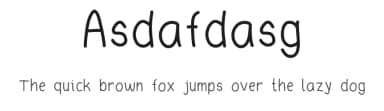 Asdafdasg by J. Toro — Script Handwritten Font — thumbnail 1